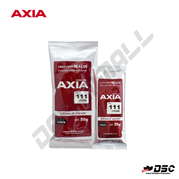 [AXIA] 111 액시아접착제 엑시아난접착제111 강력본드 강력접착제 (난접착물용) 20gr/Bottle