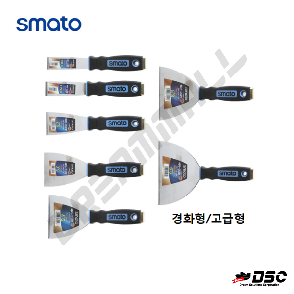 [SMATO] 스마토 헤라 경화형(고급형) 7/8인치,1 1/4인치,2,3,4,5,6,인치 (SMATO/Stiff Putty Knife Hi-Grade0