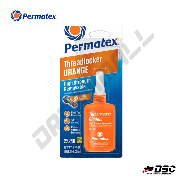 [PERMATEX] 퍼마텍스 #25240 고강도나사고정제/오렌지 (Thread Locker Orange) 36ml/Blister