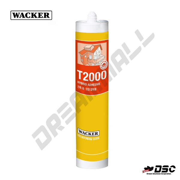 [WACKER] T-2000 (럭키실리콘/보수용변성실리콘/백색/ HYBRID SEALANT) 300ml Cartridge/25EA BOX