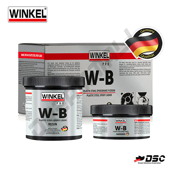 [WINKEL] 20053 PRO W-B Plastic Steel Epoxy Liquid / 윈켈 플라스틱 스틸 에폭시 리퀴드(액체) / 금속퍼티 500g/SET